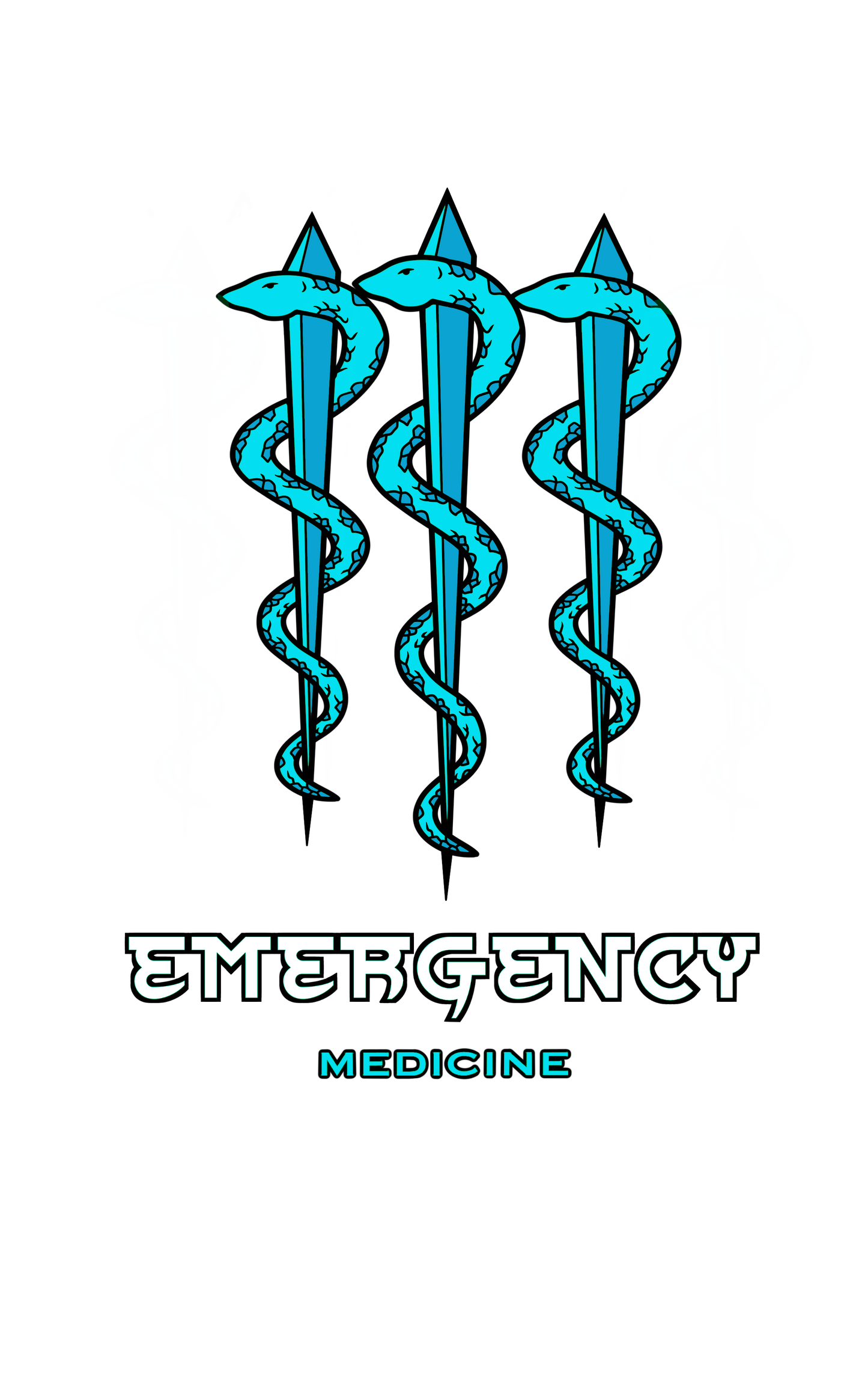 Emergency Medicine (Blue on White)